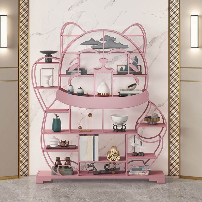 Glam Shelves Included Bookcase Standard Open Back Metal Bookshelf Clearhalo 'Bookcases' 'furn' 'furn_bookcases' 'Furniture' 'Office Furniture' 1200x1200_be0d677b-3a05-4bef-8e44-ecbe536c09fc