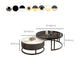 Modern Glass Coffee Cocktail Table Round Nesting Coffee Table Set Clearhalo 'Coffee & Accent Tables' 'Coffee Tables' 'coffee_tables' 'furn' 'furn_coffee_tables' 'Furniture' 'Living Room Furniture' 1200x1200_be0f5852-bf26-467a-9c15-01b99afedf01