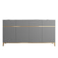 Sideboard glam con cassetti e sideboard della porta per sala da pranzo
