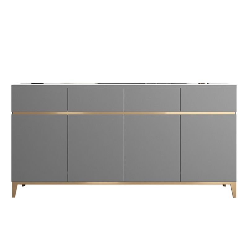 Sideboard glam con cassetti e sideboard della porta per sala da pranzo