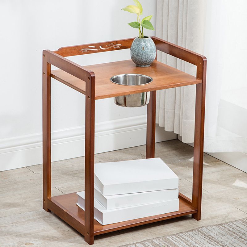 Wood End Table Round/Rectangular Side End Table with Storage Clearhalo 'Coffee & Accent Tables' 'End & Side Tables' 'end_side_table' 'end_side_tables' 'furn' 'furn_end_side_tables' 'Furniture' 'furniture_end_side_table' 'Living Room Furniture' 1200x1200_be105d07-846d-44ee-8532-df7753a62b49