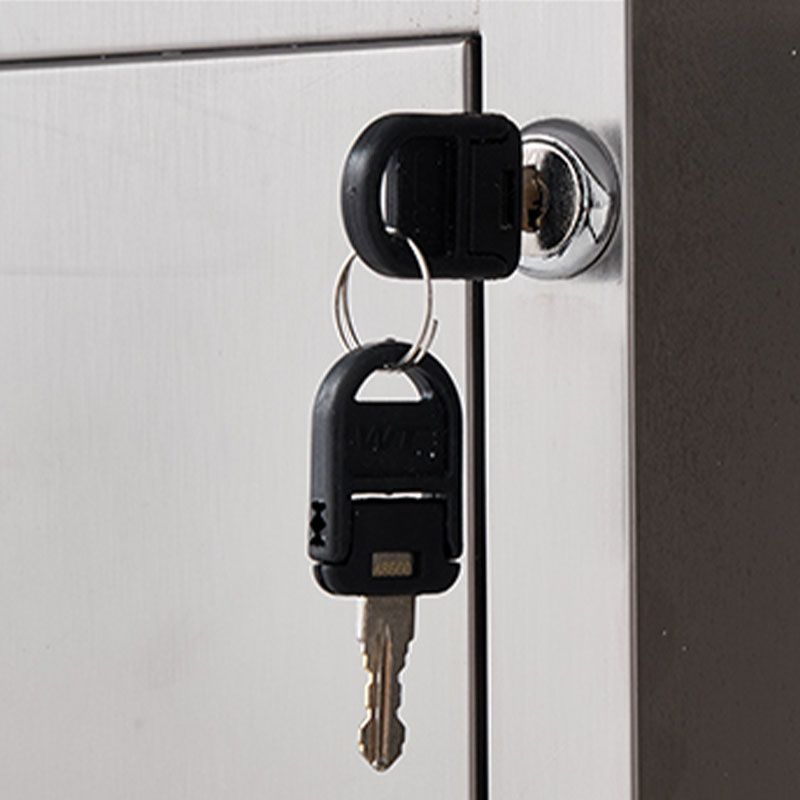 Acero inoxidable de escritorio de oficina de forma rectangular para oficina en plata