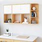 Modern Wall Mounted Bookcase Horizontal Engineered Wood Closed Back Bookshelf Clearhalo 'Bookcases' 'furn' 'furn_bookcases' 'Furniture' 'Office Furniture' 1200x1200_be14c24f-7dc9-4ef0-9c80-1bb893627252
