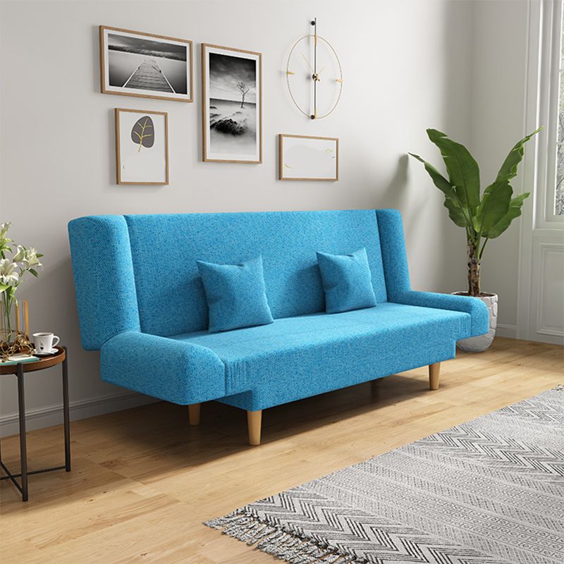 75"Modern Linen Recessed Arm Foldable Convertible Sleeper Sofa Clearhalo 'furn' 'furn_sofas' 'Furniture' 'furniture_sofas' 'kitchen' 'kitchen_sofas' 'Living Room Furniture' 'Sofa' 'sofas' 1200x1200_be15e3b9-51f6-495d-99ee-2a0ef0f6fb3c
