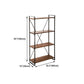 Home Office Etagere Bookshelf Modern Bookcase with Rectangle Shelves