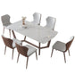 Slate Dining Table Rectangle Modern Dining Table for Dining Room