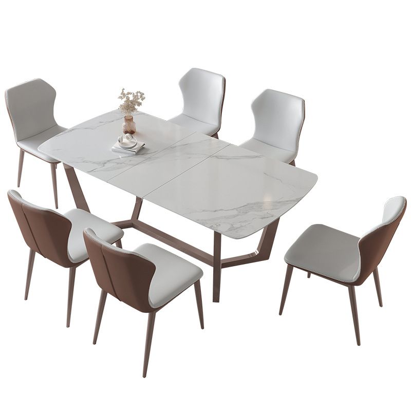 Slate Dining Table Rectangle Modern Dining Table for Dining Room