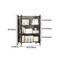 Folding Steel Industrial Etagere Bookshelf Open Bookshelf with Caster Wheels Clearhalo 'Bookcases' 'furn' 'furn_bookcases' 'Furniture' 'furniture_bookcases' 'Office Furniture' 1200x1200_be1b2253-d69c-49ec-963c-339c7d2da307