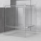 Rectangular Acrylic End Table Set with Storage Modern Simple 21.65" Tall Side Table