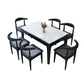 Modern Style Sintered Stone Standard Dining Set White Rectangle Dining Set for Kitchen Clearhalo 'Dining Room Sets' 'Dining Tables & Seating' 'dining_room_set' 'furn' 'furn_dining_room_set' 'Furniture' 'furniture_dining_room_set' 'Kitchen & Dining Furniture' 'kitchen&dining_furn' 'kitchen' 1200x1200_be1d996f-b947-4ec7-b6b0-9ae2d8b95ba8