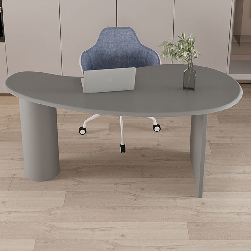 Contemporary 29.5" H Writing Desk Solid Wood Office Desk with Legs Clearhalo 'furn' 'furn_office_desk' 'Furniture' 'Office Desks' 'Office Furniture' 'office_desk' 1200x1200_be1f6c73-84ef-4182-9143-882c5f84e111