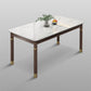 Medieval Modern Stone Dining Table 4 Rubber Legs Table for Dining Room