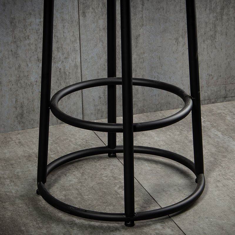 Industrial Brown Wood Barstool Distressed Indoor Tall Stool with Round Seat Clearhalo 'Bar Furniture' 'Bar Stools' 'bar_stools' 'furn' 'furn_bar_stools' 'furniture_bar_stools' 'Kitchen & Dining Furniture' 'kitchen&dining_furn' 'kitchen' 'kitchen_furn' Furniture' 1200x1200_be220d38-ecb4-4644-9955-73f9bcd2c012