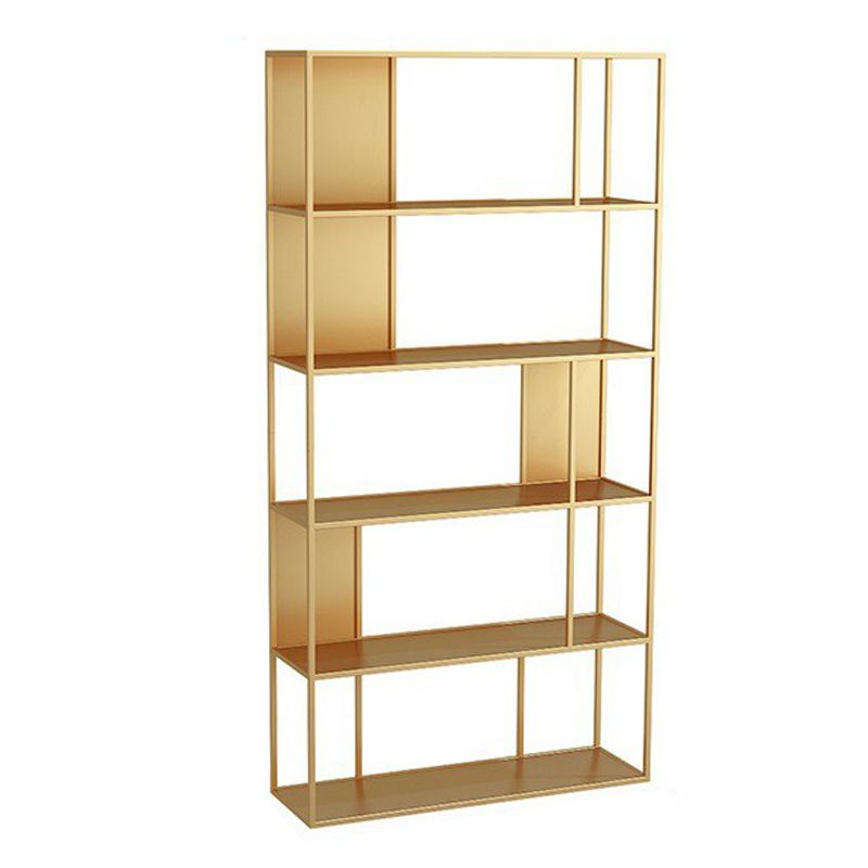 Glam Open Back Standard Bookshelf Metal Shelves Included Bookcase