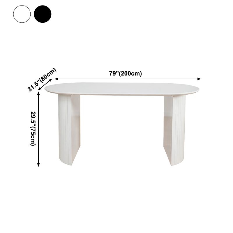 Contemporary Style Oval Dining Table Solid Wood Furniture for Dining Room Clearhalo ' dining_table' 'Dining Tables & Seating' 'Dining Tables' 'furn' 'furn_dining_table' 'Furniture' 'furniture_dining_table' 'Kitchen & Dining Furniture' 'kitchen&dining_furn' 'kitchen' 'kitchen_dining_table' 1200x1200_be2b1efb-2cb1-4dc4-8c4c-d227c08e2a56