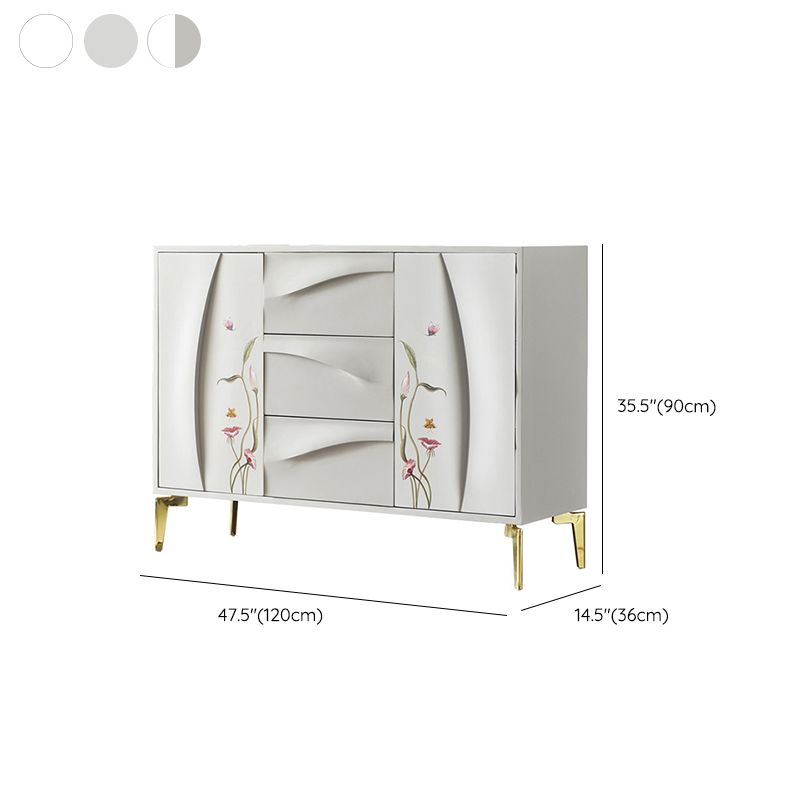 Classic Glam Horizontal Combo Dresser Wood Storage Chest Dresser for Bedroom Clearhalo 'Bedroom Furniture' 'Dressers & Chests' 'dressers_chests' 'furn' 'furn_dressers_chests' 'Furniture' 1200x1200_be2bcd78-6e82-4353-9381-025fcf1a1d68