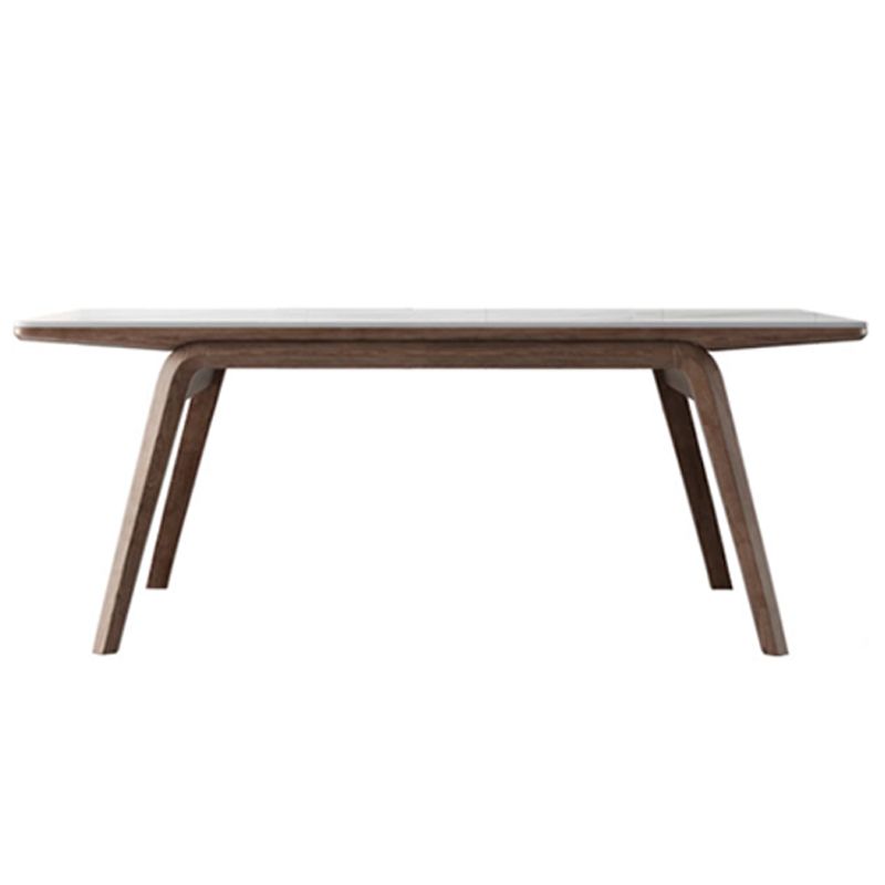 Rectangle Table Medieval Modern Sintered Stone Top Dining Table with Wooden Base Clearhalo 'Dining Tables & Seating' 'Dining Tables' 'dining_table' 'furn' 'furn_dining_table' 'Furniture' 'Kitchen & Dining Furniture' 1200x1200_be2bdeb1-047b-4381-8bdc-f9e811ce7b6c