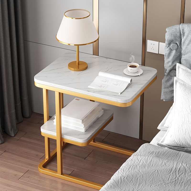 22.8 "hoog houten nachtkastje in grijs / wit / zwarte moderne nachtstandaard