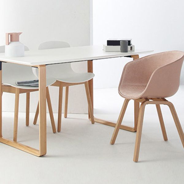 Scandinavian Home Arm Chair Indoor Wingback Plastic Dining Room Chair Set Clearhalo ' kitchen&dining_furn' 'Dining Chairs' 'Dining Tables & Seating' 'dining_chair' 'Furniture' 'furniture_dining_chair' 'Kitchen & Dining Furniture' 'kitchen' 1200x1200_be2e34b2-3730-4753-83d8-ff7a2bd4e14f