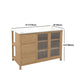 Traditional Stationary Kitchen Island Set Rectangular Wood Kitchen Island Set for Home Use