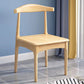 Wood Industrial Style Dining Side Chair Armless Home Side Chair