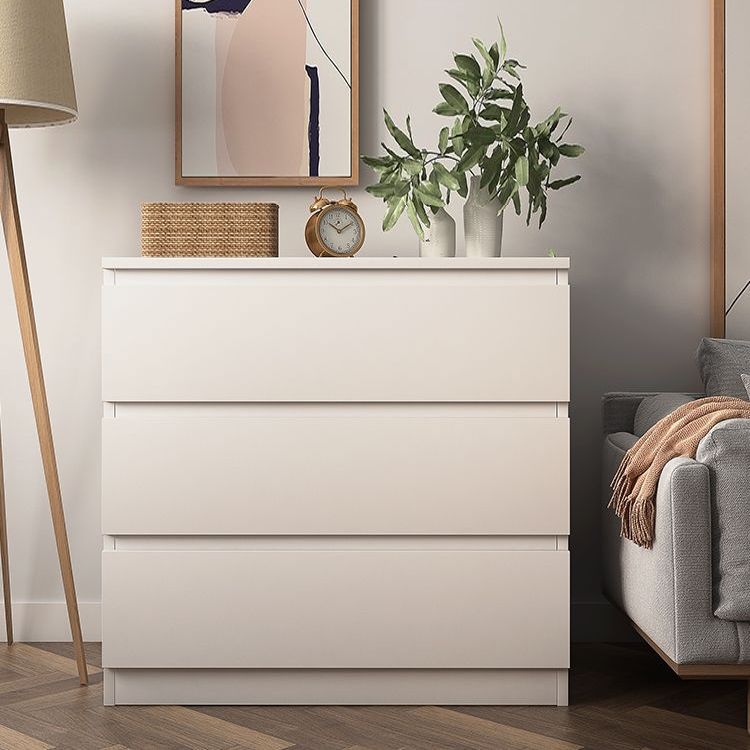 Modern Bedroom Dresser White Wooden Storage Chest with Drawers Clearhalo 'Bedroom Furniture' 'Dressers & Chests' 'dressers_chests' 'furn' 'furn_dressers_chests' 'Furniture' 1200x1200_be301b6f-f1ac-4531-a0ed-7e7273286a69