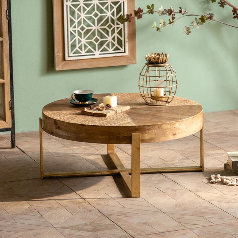 French Country Geometric Coffee or End Table Wood Coffee Table