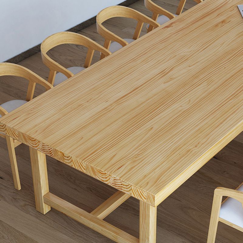 Escritorio de oficina moderno de 30 "H Moderno de escritorio de madera maciza de pino sólido