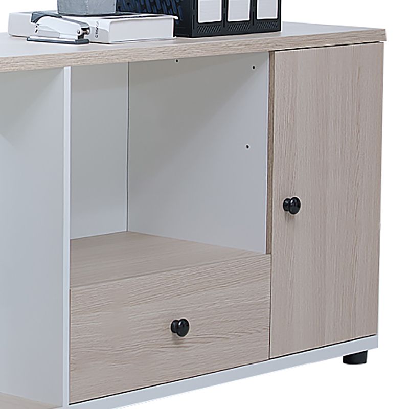 Contemporary Wooden Drawer Office Desk Natural Rectangular Office Desk Clearhalo 'furn' 'furn_office_desk' 'Furniture' 'Office Desks' 'Office Furniture' 'office_desk' 1200x1200_be311fca-0516-4f07-ad3b-034f2739be71