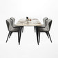 Modern Style Set 1/4/5/7 Pcs with Rectangle Dining Table and Wingback Chairs Clearhalo 'Dining Room Sets' 'Dining Tables & Seating' 'dining_room_set' 'furn' 'furn_dining_room_set' 'Furniture' 'Kitchen & Dining Furniture' 1200x1200_be326ab3-f2f1-4819-845e-dca906a36d1b