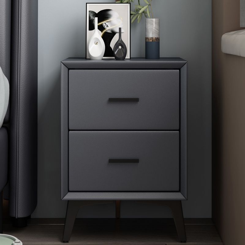 Modern Slate Top Night Table Bedroom 2 Drawers Night Stand with Legs Clearhalo 'Bedroom Furniture' 'furn' 'furn_night_stand' 'Furniture' 'night_stand' 'Nightstands' 1200x1200_be32c724-cd33-4f51-8df0-184d9b3f84ea