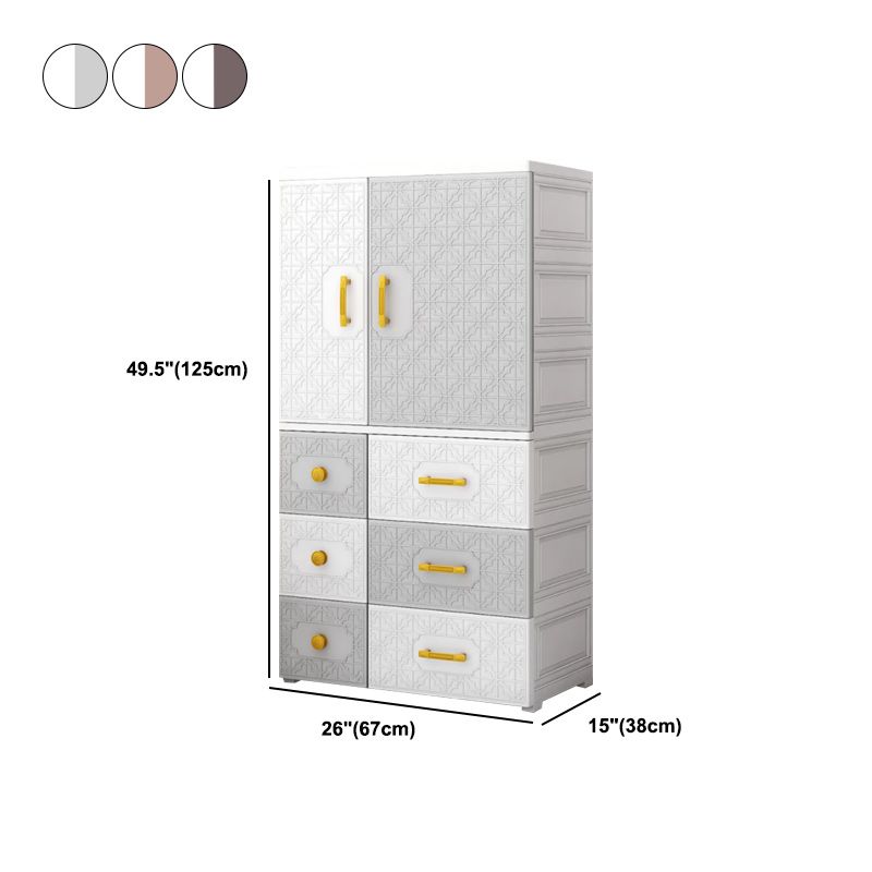 Armoire de style contemporain armoire en plastique armoire de garde-robe