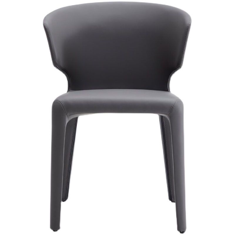 Glam Armless Dining Chairs Wingback Side Chair with Stainless Steel Legs Clearhalo 'Dining Chairs' 'Dining Tables & Seating' 'dining_chair' 'furn' 'furn_dining_chair' 'Furniture' 'furniture_dining_chair' 'Kitchen & Dining Furniture' 1200x1200_be33e236-10c8-4c09-9877-381201ce280b