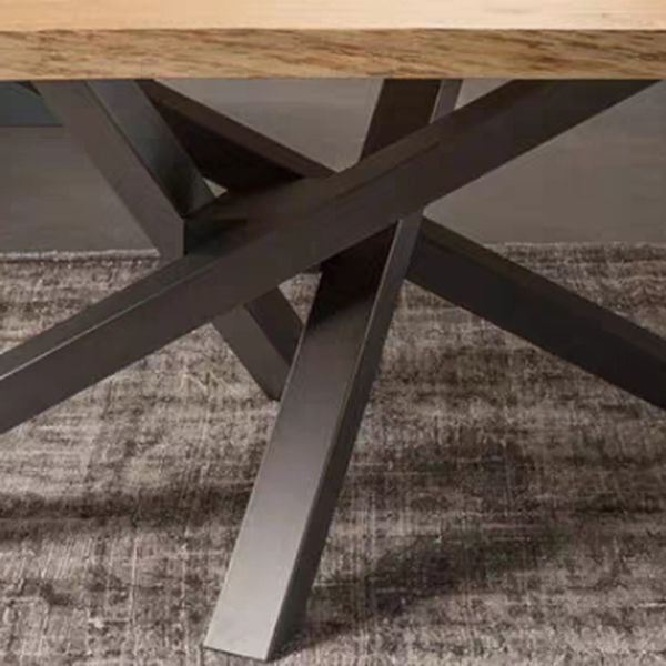 Solid Wood Brown Tone Dining Table Industrial 4 Legs Table for Dining Room Clearhalo ' dining_table' 'Dining Tables & Seating' 'Dining Tables' 'furn' 'furn_dining_table' 'Furniture' 'furniture_dining_table' 'Kitchen & Dining Furniture' 'kitchen&dining_furn' 'kitchen' 'kitchen_dining_table' 1200x1200_be35e0bd-0c32-49ef-b039-4ec1b026822f
