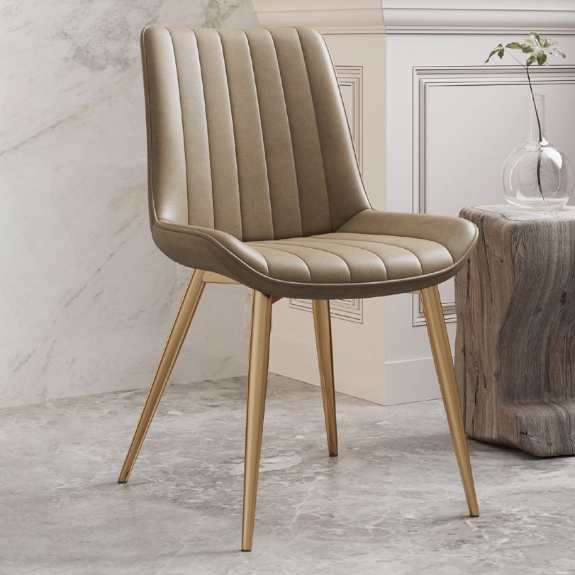 Scandinavian Study Room Leather Side Chair Matte Finish Parsons Dining Chairs Clearhalo ' kitchen&dining_furn' 'Dining Chairs' 'Dining Tables & Seating' 'dining_chair' 'furn' 'furn_dining_chair' 'Furniture' 'furniture_dining_chair' 'Kitchen & Dining Furniture' 'kitchen' 1200x1200_be36b5a2-f3e4-42b8-ba7a-bf403a8225cd