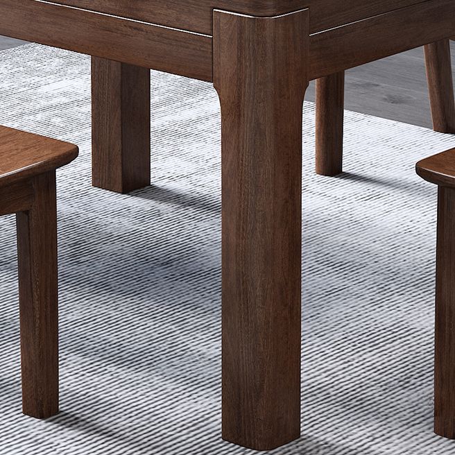 30.7''H Modern Brown Extendable Table Solid Wood Round Dining Table with 4 Legs Base Clearhalo ' dining_table' 'Dining Tables & Seating' 'Dining Tables' 'furn' 'furn_dining_table' 'Furniture' 'furniture_dining_table' 'Kitchen & Dining Furniture' 'kitchen&dining_furn' 'kitchen' 'kitchen_dining_table' 1200x1200_be371656-19e4-4ec5-a831-60c0ddb1d179