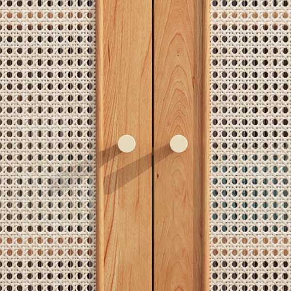 Mid-Century Modern Rectangle Accent Cabinet with Straight Legs