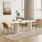 Luxury Oval Shape Kitchen Table Sintered Stone Double Pedestal Dining Table Clearhalo 'Dining Tables & Seating' 'Dining Tables' 'dining_table' 'furn' 'furn_dining_table' 'Furniture' 'Kitchen & Dining Furniture' 1200x1200_be3b1d7d-5f2d-4c5b-a28e-d16aa629075e