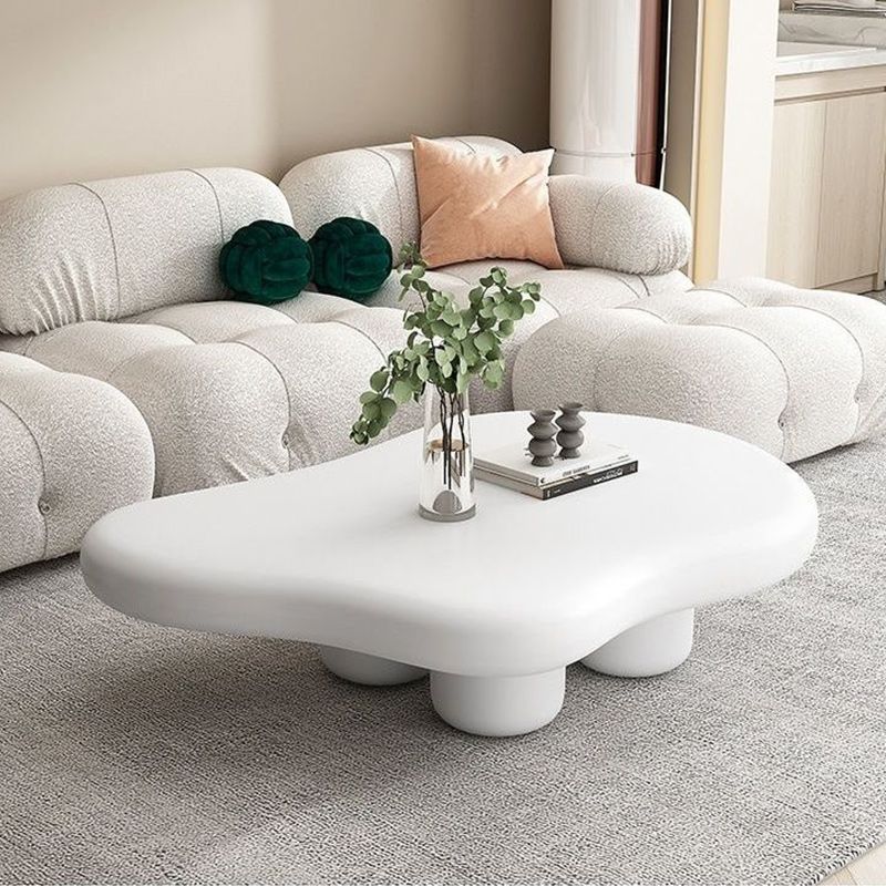 Modern 4 Legs Cocktail Table Wood Free Form Coffee Cocktail Table Clearhalo 'Coffee & Accent Tables' 'Coffee Tables' 'coffee_tables' 'furn' 'furn_coffee_tables' 'Furniture' 'Living Room Furniture' 1200x1200_be3b4ac4-ab9a-410a-9be8-6f101de7031e