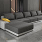 Modern Loose Back Removable Cushions Sofa with Reversible Chaise Slipcovered Sofa Clearhalo 'furn' 'furn_sectionals' 'Furniture' 'furniture_sectionals' 'kitchen' 'kitchen_sectionals' 'Living Room Furniture' 'Sectionals' 1200x1200_be3c160f-0186-45ba-aa40-c5e67b1117cc