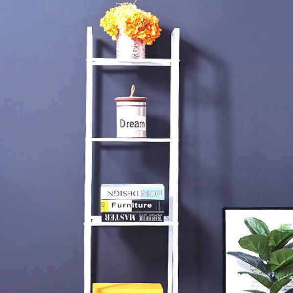 Modern Style Steel Bookshelf Ladder Open Shelf Bookcase for Home Clearhalo 'Bookcases' 'furn' 'furn_bookcases' 'Furniture' 'furniture_bookcases' 'Office Furniture' 1200x1200_be3c9a5a-e9cc-4811-b9ef-ca1b468a3d98