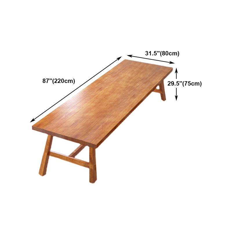 Descripción de la reunión Mesa rectángulo de madera maciza de pino moderno para oficina