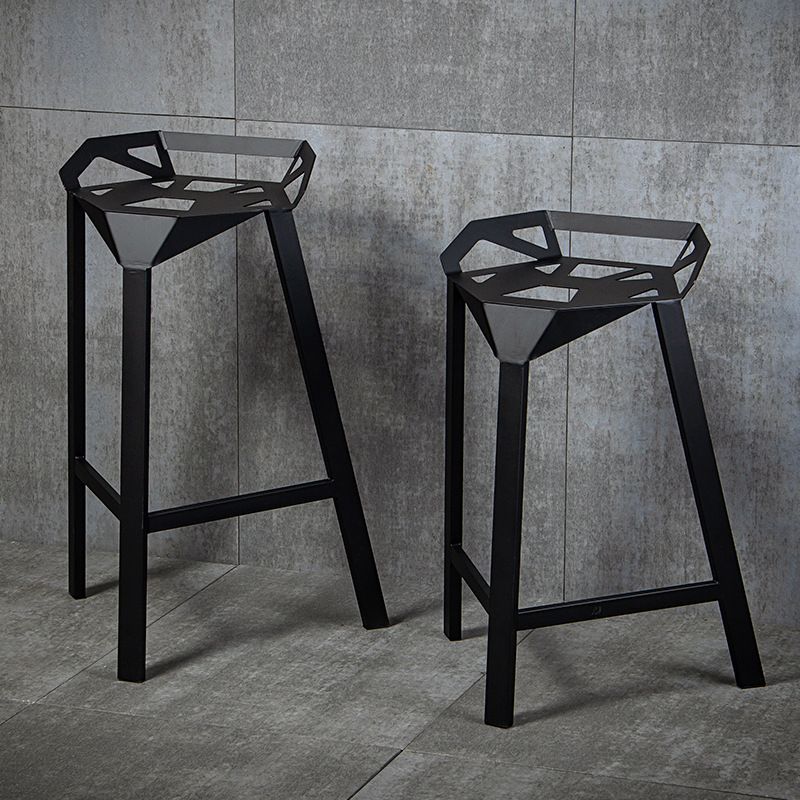 Industrial Low Back Counter Stools Metal Counter Height Stools for Home Use Clearhalo 'Bar Furniture' 'Bar Stools' 'bar_stools' 'furn' 'furn_bar_stools' 'Furniture' 'Kitchen & Dining Furniture' 1200x1200_be3e453e-4fb6-485a-97c9-61401558ccab