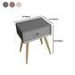 Glam Imitation Wood Nightstand Drawer Storage Legs Included Bed Nightstand