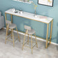 Glam Style 1/2/3 Pieces Sintered Stone Bar Table Set Fixed Table Counter Set Clearhalo 'Bar Furniture' 'furn' 'furn_home_bar_bar_sets' 'Furniture' 'Home Bars & Bar Sets' 'home_bar_bar_sets' 'Kitchen & Dining Furniture' 1200x1200_be3fe957-2b62-40f7-8e3c-848ba64eb882