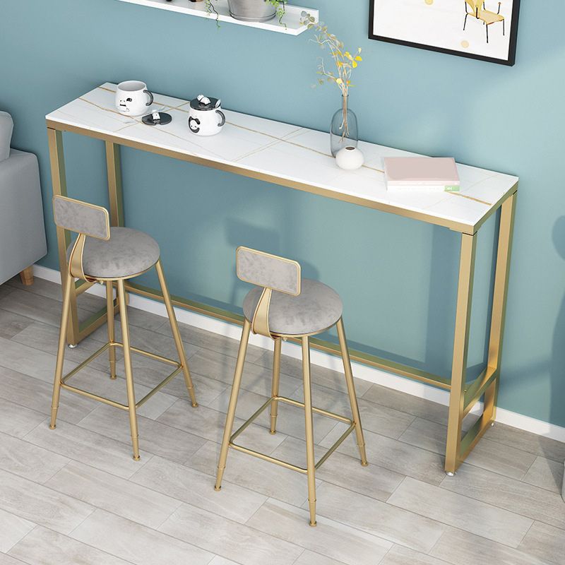 Glam Style 1/2/3 Pieces Sintered Stone Bar Table Set Fixed Table Counter Set Clearhalo 'Bar Furniture' 'furn' 'furn_home_bar_bar_sets' 'Furniture' 'Home Bars & Bar Sets' 'home_bar_bar_sets' 'Kitchen & Dining Furniture' 1200x1200_be3fe957-2b62-40f7-8e3c-848ba64eb882