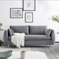 Contemporary Standard Sofa Square Arm Settee Couch with 2 Pillows Clearhalo 'furn' 'furn_sofas' 'Furniture' 'furniture_sofas' 'kitchen' 'kitchen_sofas' 'Living Room Furniture' 'Sofa' 'sofas' 1200x1200_be401142-a363-4d99-8549-ccd9914fde13