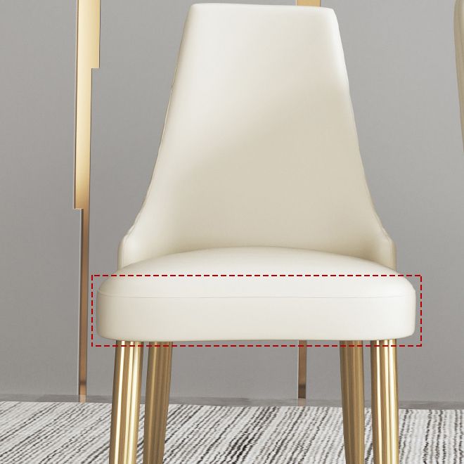 Kitchen Home Glam Chair Sedia da pranzo senza braccioli con imbottitura