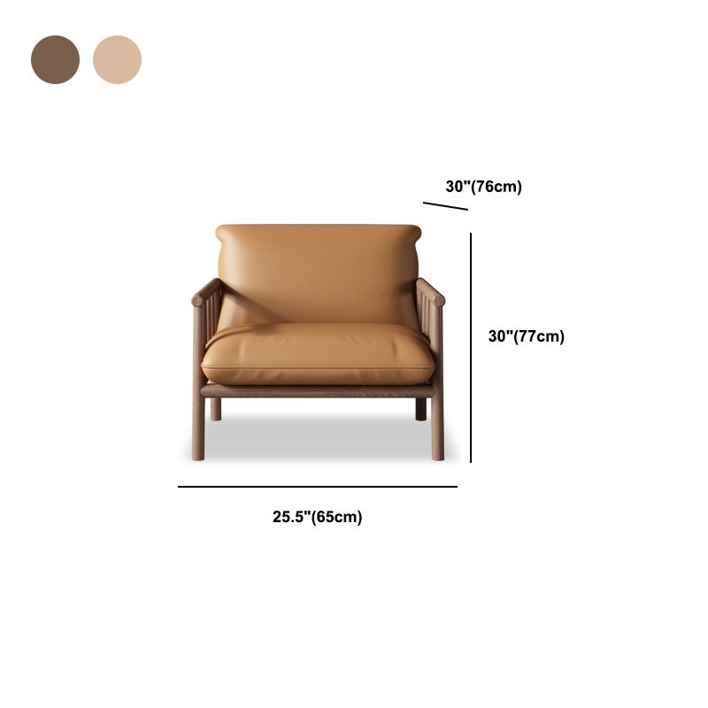 モダンフェイクレザーモダンソファスクエアアーム29 "wタイトバックソファ