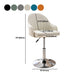 Modern Home Leather Barstool Swivel Adjustable Height Stools